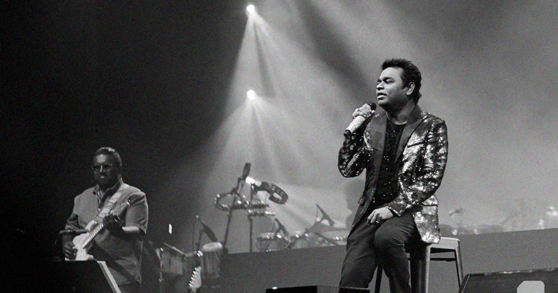 A.R. Rahman announcing the Bharat Maestro Awards to honor Indian classical music legends.