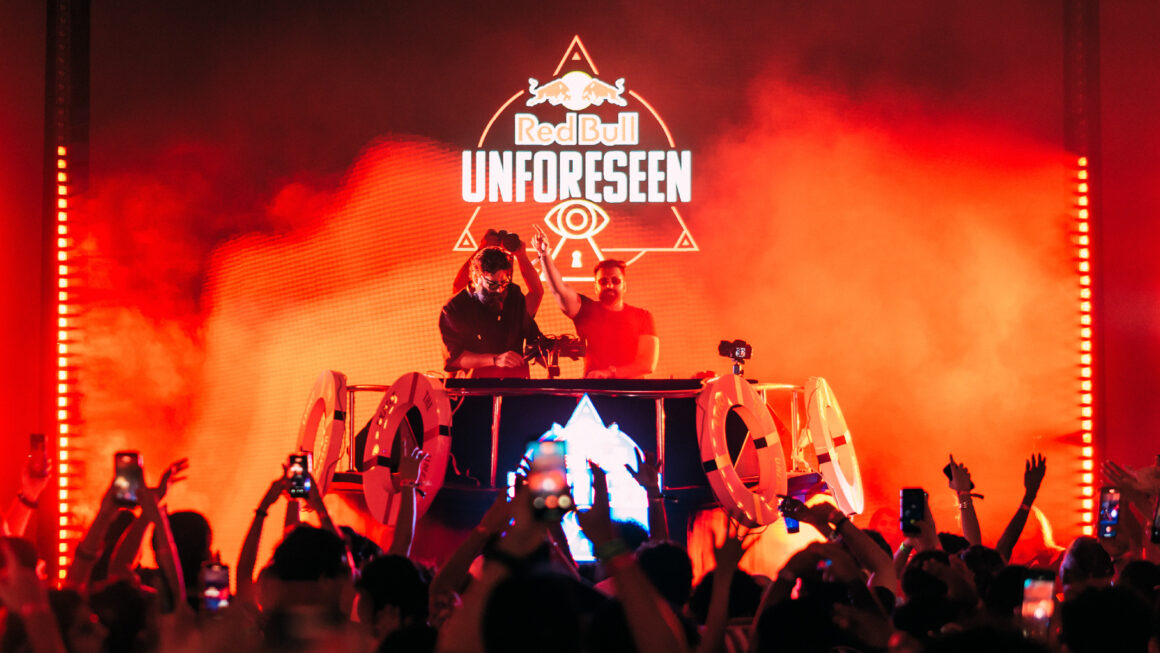 Red Bull Unforeseen transforms the Mumbai Cruise Terminal into a large-scale electronic music experience.